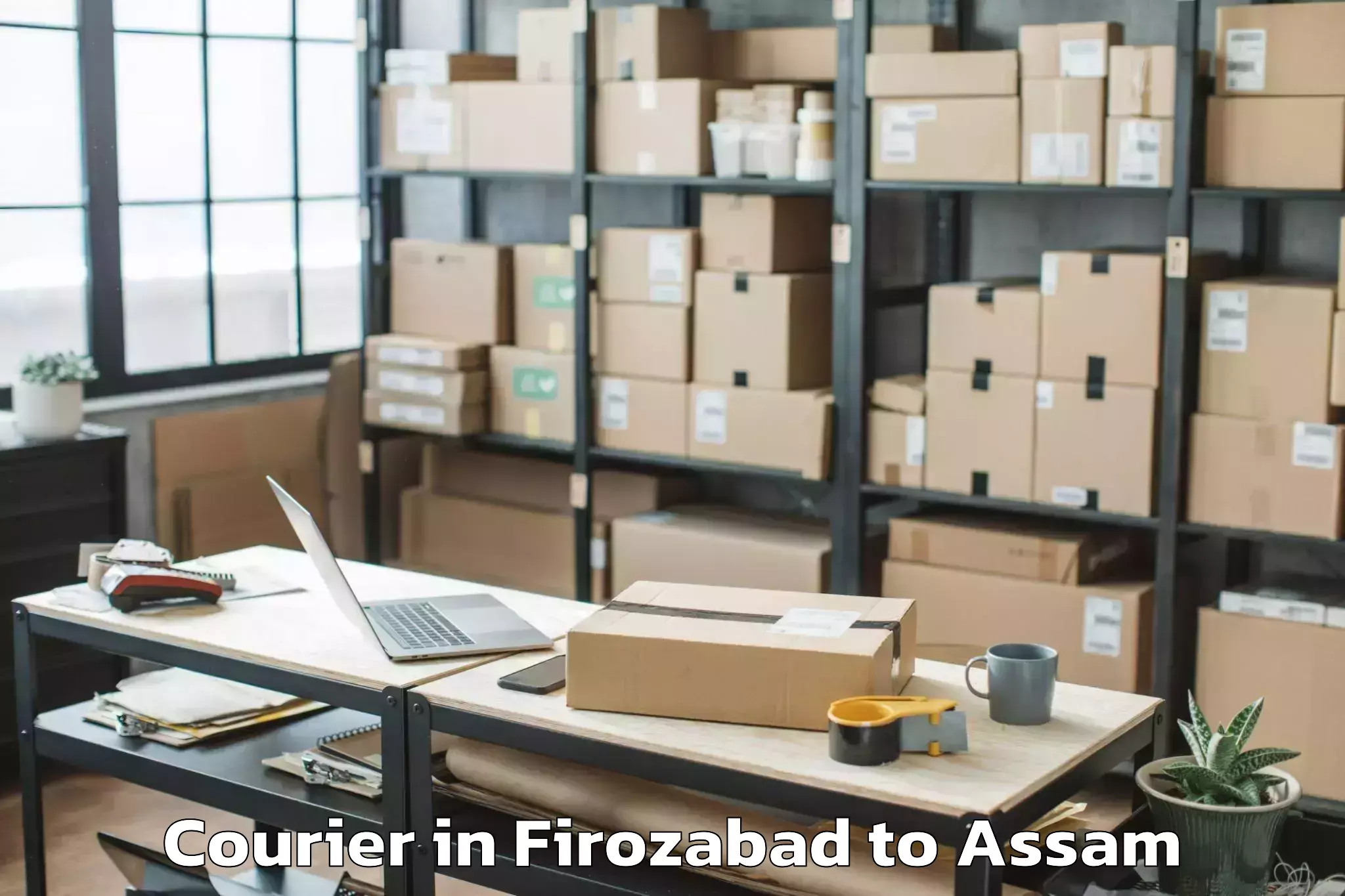 Book Your Firozabad to Dhakuakhana Pt Courier Today